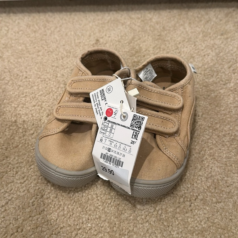 Zara brand new with tags toddler shoes size 7